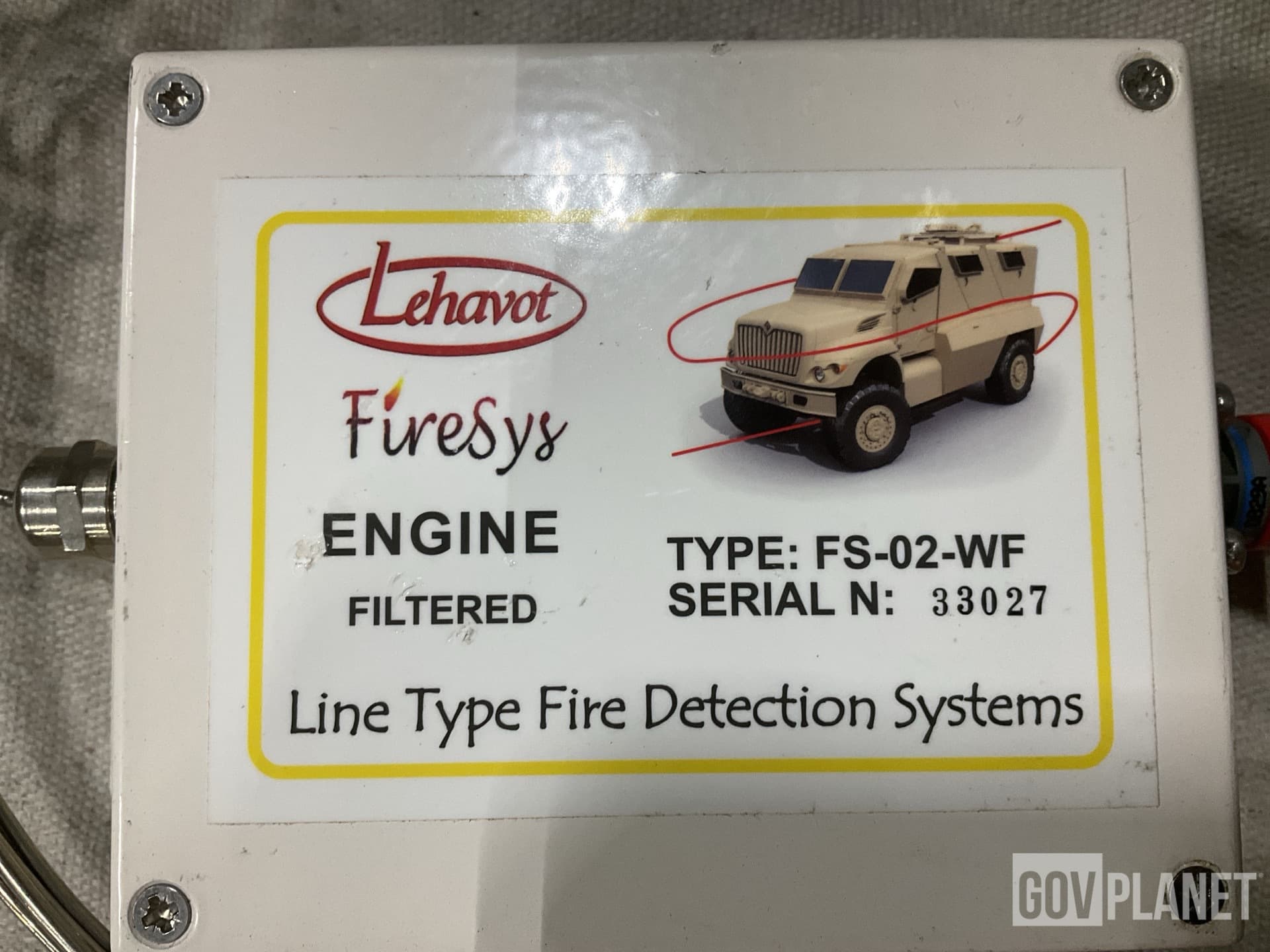 (25) Lehavot FS-02-WF Line Type Fire Detection Systems